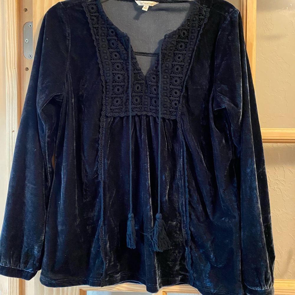 Velvet blouse